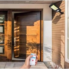 Вуличний ліхтар на стовп Solar sensor light BK-120-8COB-B з датчиком руху та сонячною панеллю