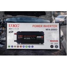 Інвертор UKC NFA-2000D 2000 Вт (12 В → 220 В) – чистий синус, автомобільний перетворювач напруги