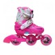 Детские раздвижные ролики Flying Eagle S6T 28-32 pink