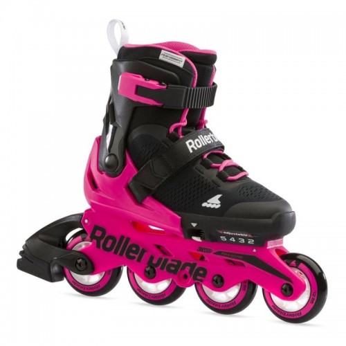 Детские раздвижные ролики Rollerblade Microblade G Neon Pink для девочек 28-32