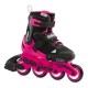 Детские раздвижные ролики Rollerblade Microblade G Neon Pink для девочек 28-32