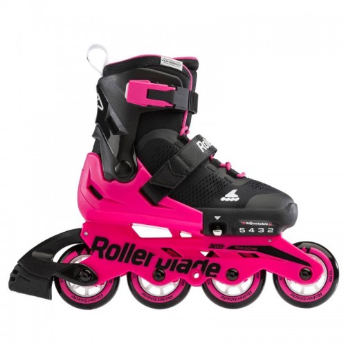Детские раздвижные ролики Rollerblade Microblade G Neon Pink для девочек 28-32 Детские раздвижные ролики Rollerblade Microblade G Neon Pink для девочек 28-32