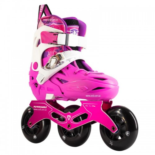Детские ролики Flying Eagle S5s+ Pink Speed 33-37 размер