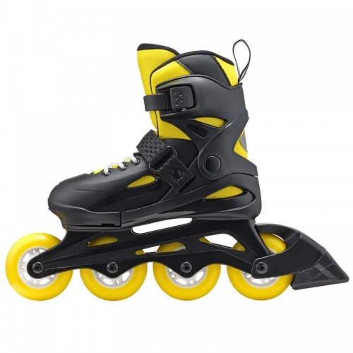 Дитячі розсувні ролики Rollerblade Fury black-yellow 2023 розмір 33-38