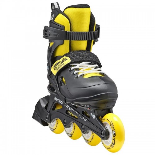 Дитячі розсувні ролики Rollerblade Fury black-yellow 2023 розмір 33-38