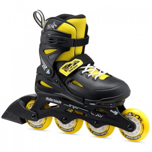 Дитячі розсувні ролики Rollerblade Fury black-yellow 2023 розмір 33-38