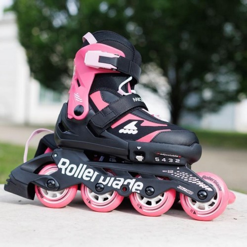 Детские раздвижные ролики Rollerblade Microblade Розовые 28-32