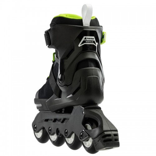 Детские раздвижные ролики Rollerblade Microblade Black/Green размер 36.5-40.5
