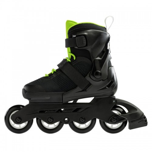 Детские раздвижные ролики Rollerblade Microblade Black/Green размер 36.5-40.5