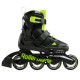 Детские раздвижные ролики Rollerblade Microblade Black/Green размер 36.5-40.5