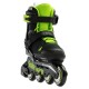 Детские раздвижные ролики Rollerblade Microblade Black/Green размер 36.5-40.5