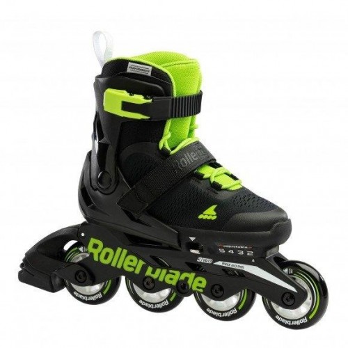 Детские раздвижные ролики Rollerblade Microblade Black/Green размер 36.5-40.5
