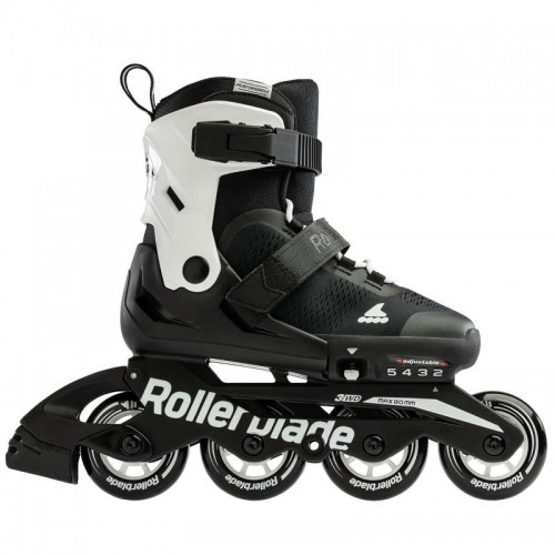 Детские раздвижные ролики Rollerblade Microblade Black/White размер 28-32