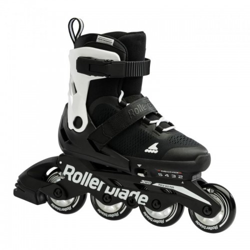 Детские раздвижные ролики Rollerblade Microblade Black/White размер 28-32