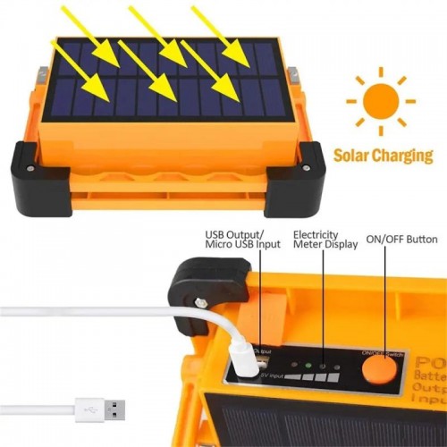 Ліхтар акумуляторний 30W, 3600mAh, Working Lamp JN-882 / Прожектор світлодіодний / Лампа на сонячній панелі Ліхтар акумуляторний 30W, 3600mAh, Working Lamp JN-882 / Прожектор світлодіодний / Лампа на сонячній панелі