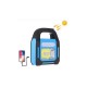 Фонарь кемпинг переносной HB-9707A-1LED+COB+LED, power bank, Li-Ion аккум., солнечная батарея, ЗУ microUSB