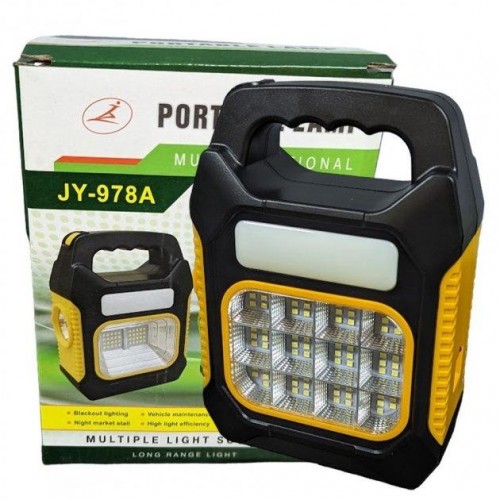 Фонарь с повербанком на солнечной батарее переносной LED Solar JY-978A Фонарь с повербанком на солнечной батарее переносной LED Solar JY-978A