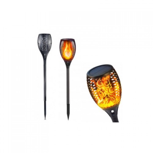 Фонарь садовый светильник на солнечной батарее 80 см Solar flame Фонарь садовый светильник на солнечной батарее 80 см Solar flame