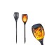 Фонарь садовый светильник на солнечной батарее 80 см Solar flame