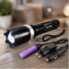 Фонарик BL 1105 + отпугиватель / Фонарик с отпугивателем собак электрический / LED фонарь