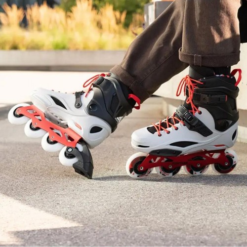 Фрискейт ролики Rollerblade Pro X grey-warm red 40.5 размер
