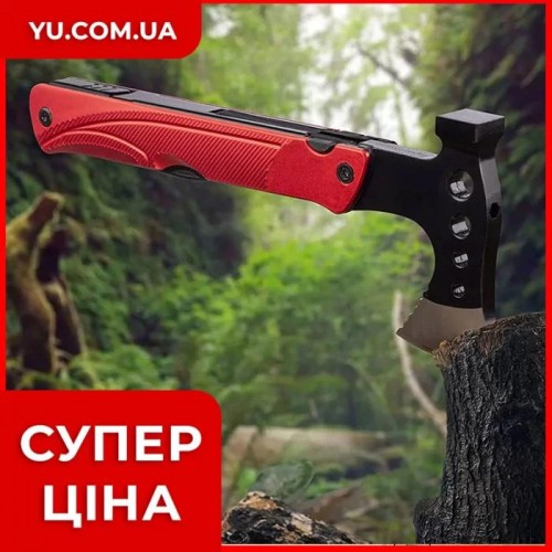 Багатофункціональна туристична сокира-мультитул EL-2381-10 Багатофункціональна туристична сокира-мультитул EL-2381-10