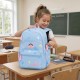 Голубой Школьный рюкзак для девочки 43х20х31см / Портфель для школы / Рюкзак для школы Радуга