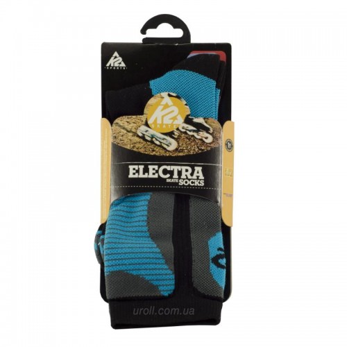 Носки для роликов K2 fitness skate socks black-blue