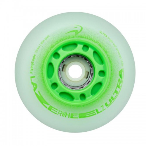 Колеса світяшки FE Lazerwheels Ultra Green 72 мм