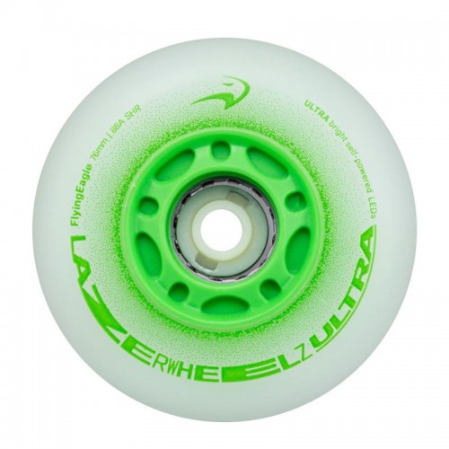 Колеса світяшки FE Lazerwheels Ultra Green 76 мм