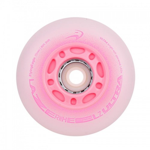 Колеса світяшки FE Lazerwheels Ultra Рожеві 72 мм