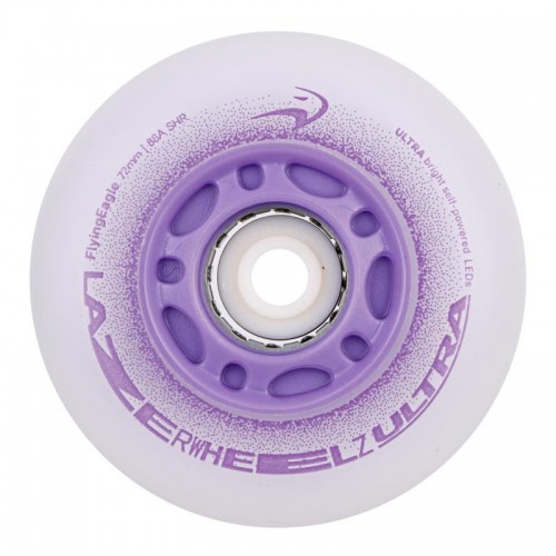 Колеса світяшки FE Lazerwheels Ultra Фіолетові 72 мм