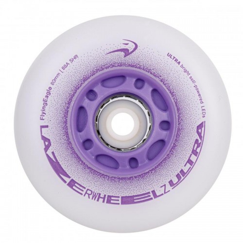 Колеса світяшки FE Lazerwheels Ultra Фіолетові 80 мм