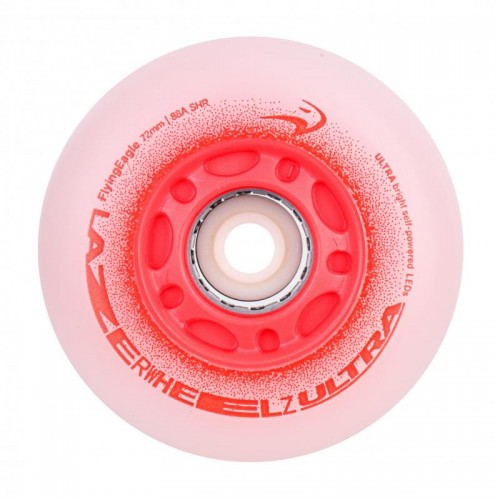 Колеса світяшки FE Lazerwheels Ultra Червоні 72 мм