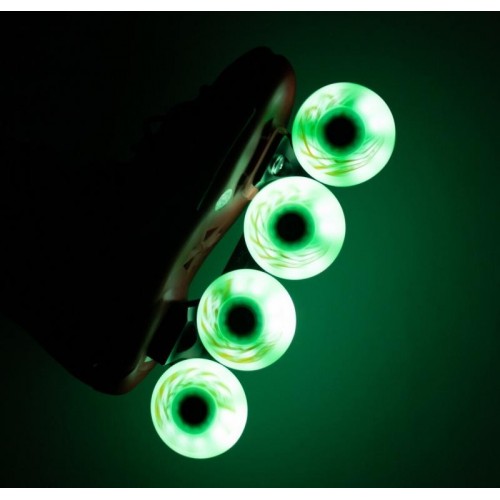 Светящиеся колеса для роликов Flying Eagle Lazer Sliders Green