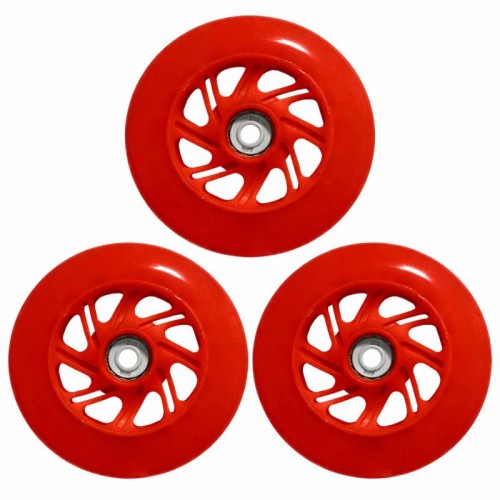 Колеса для роликів LED 110 mm 85А Red - 3 шт