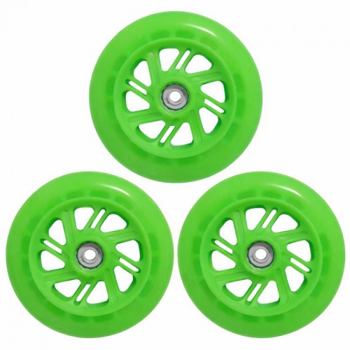 Колеса для роликів LED 110 mm 85А Green - 3 шт