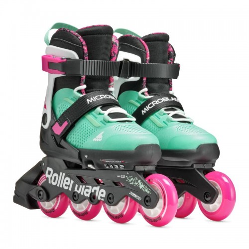 Дитячі ролики Rollerblade Microblade XT Black/Sea Green розмір 28-32 Дитячі ролики Rollerblade Microblade XT Black/Sea Green розмір 28-32