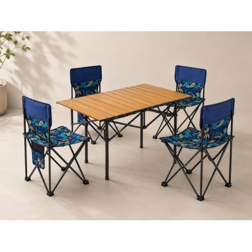 Набір складних меблів STD-01 для туризму, кемпінгу та відпочинку, стіл та 4 стільців