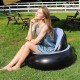 Надувне крісло AIR SOFA / Надувне велюрове крісло 80×80×67см Блакитний