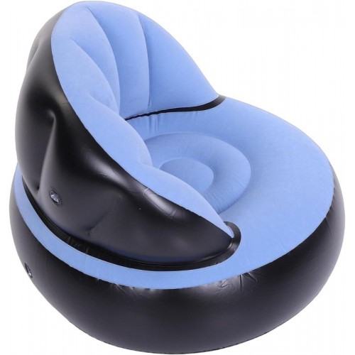 Надувне крісло AIR SOFA / Надувне велюрове крісло 80×80×67см Блакитний Надувне крісло AIR SOFA / Надувне велюрове крісло 80×80×67см Блакитний