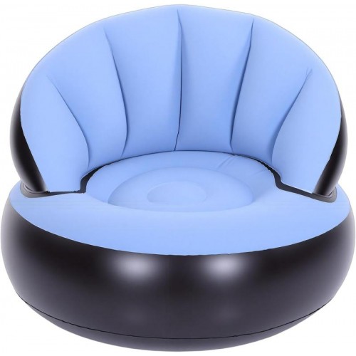 Надувне крісло AIR SOFA / Надувне велюрове крісло 80×80×67см Блакитний Надувне крісло AIR SOFA / Надувне велюрове крісло 80×80×67см Блакитний