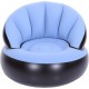 Надувне крісло AIR SOFA / Надувне велюрове крісло 80×80×67см Блакитний
