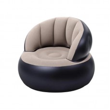 Надувне крісло AIR SOFA / Надувне велюрове крісло 80×80×67см Бежевий