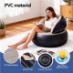 Надувное кресло AIR SOFA  / Надувное велюровое кресло 80×80×67см Бежевый