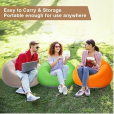 Надувне крісло-пуф Inflatable Sofa / Надувне крісло-мішок 110×110×85 см