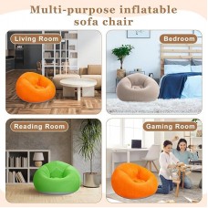 Надувне крісло-пуф Inflatable Sofa / Надувне крісло-мішок 110×110×85 см