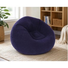 Надувное кресло-пуф Inflatable Sofa / Надувное кресло-мешок 110×110×85 см Фиолетовое