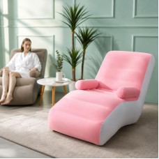 Надувний диван з підлокітниками Inflatable Sofa / Портативне складане крісло для дому, дачі, туризму та відпочинку, 140х85х80 см