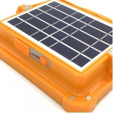 Портативна сонячна батарея універсальна для заряду Power bank Solar LED light D8 12000 mAH